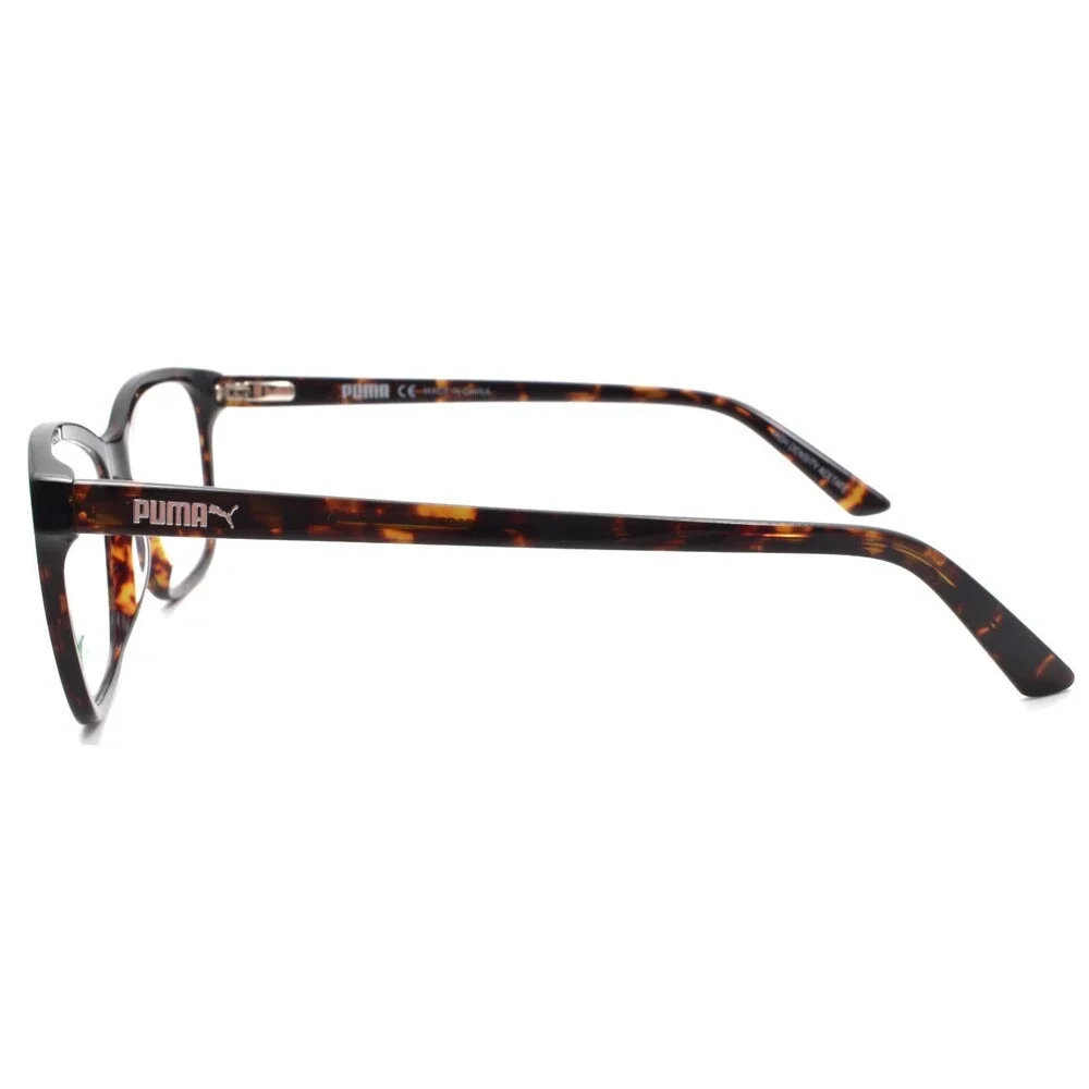 PUMA PU0183O 007 Women's Eyeglasses Frames 56-16-145 Brown Havana